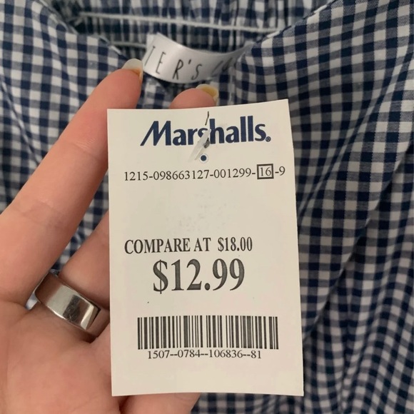 NWT Potter’s Pot Gingham Sweetheart Top - Picture 4 of 4